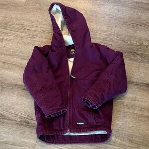 Kids Purple Hooded Jacket